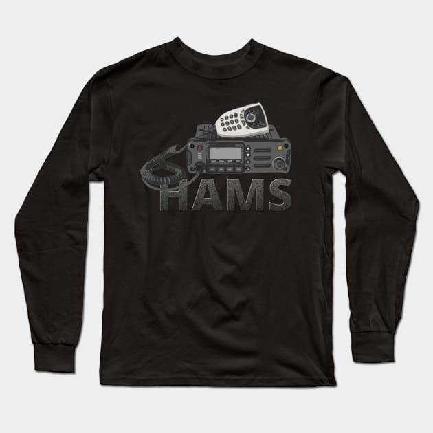 Hams - Amateur Radio Operator Long Sleeve T-Shirt by tatzkirosales-shirt-store